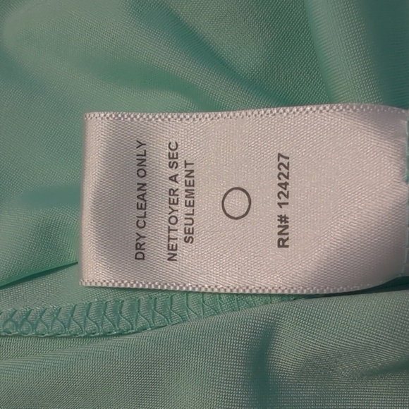 NWT T-BAGS‎ Los Angeles Domino Tie Front Maxi Dress in Mint Size Small - Picture 6 of 7